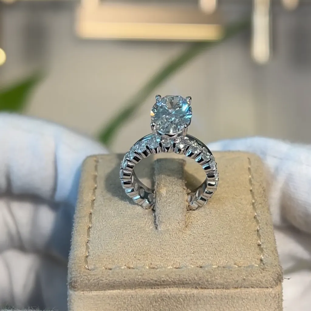 3ct oval solitaire
