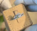 oval moissanite and alliance