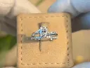 oval moissanite and alliance