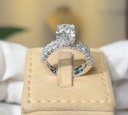 Mostafa Farhat-3ct lab diamond solitaire and alliance