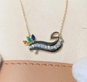 jinan erchid Necklace lettersز ي ن