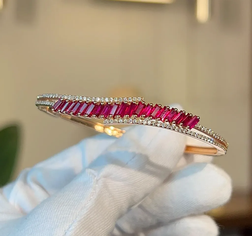 Baguette Ruby Bracelet