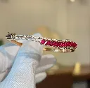 Baguette Ruby Bracelet