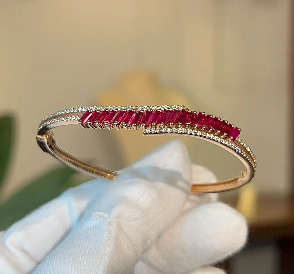 Baguette Ruby Bracelet