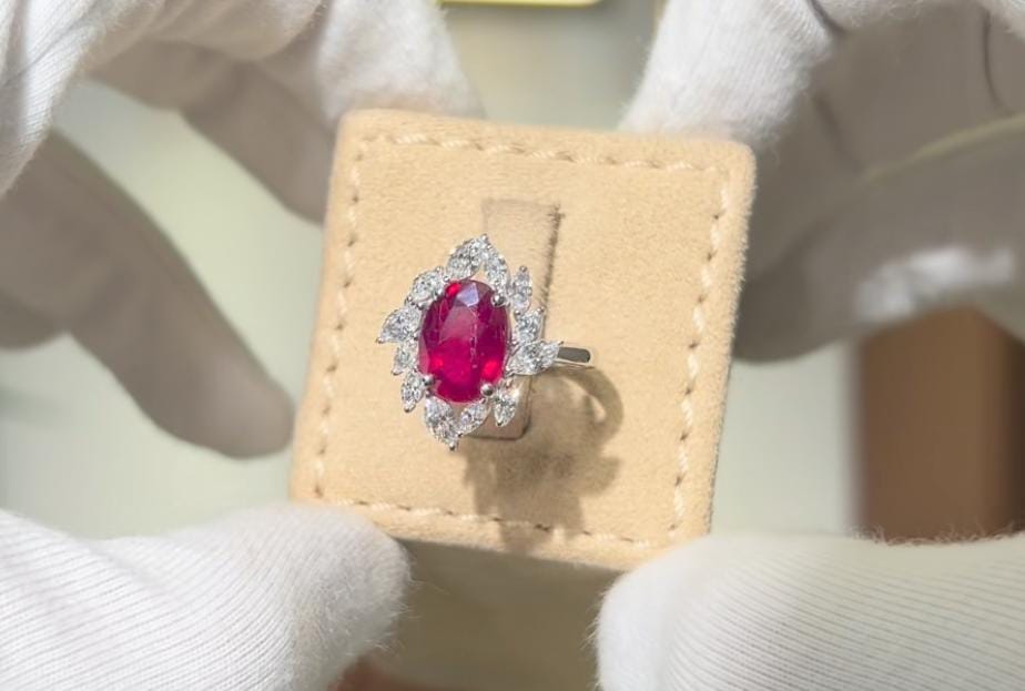 Mariam Chhoury Ruby and diamond ring