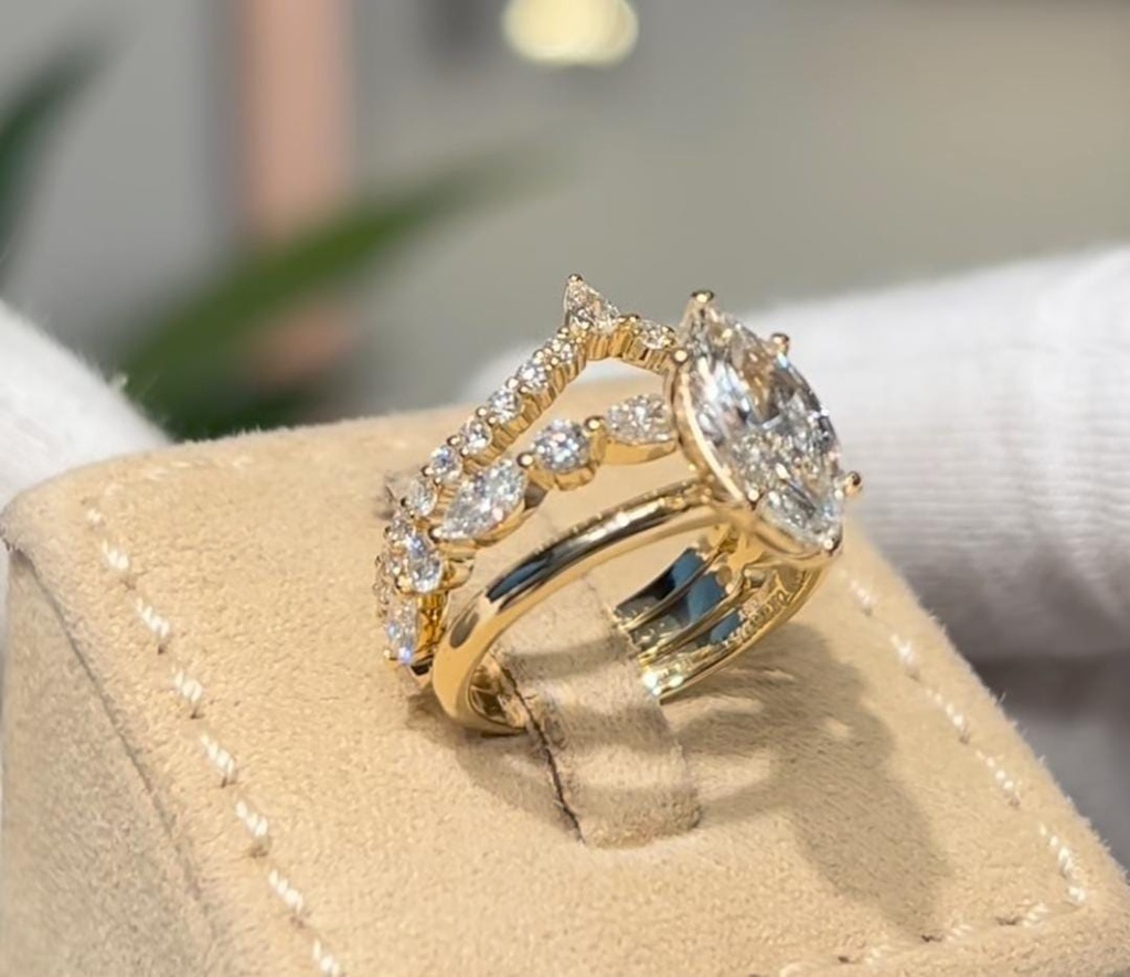 Ali Hmadeh-1.5ct solitaire and 2 bands