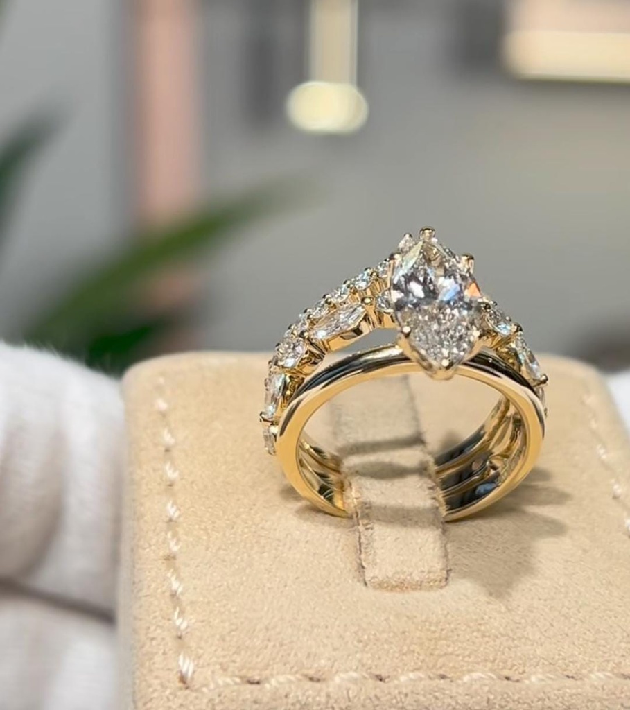 Ali Hmadeh-1.5ct solitaire and 2 bands