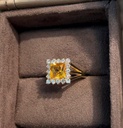 Citrine & Diamond Ring