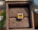 Citrine & Diamond Ring