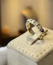 The geometric Wedding band
