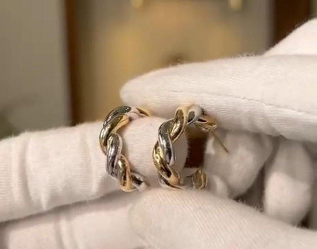 Jessenia Kunbaz Bold Curve Earrings