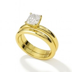 The Purity Cushion Ring Set