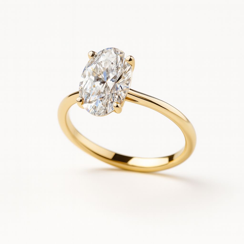 Elegant Beauty Oval Solitaire 