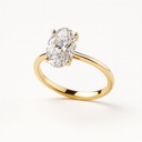 Elegant Beauty Oval Solitaire 