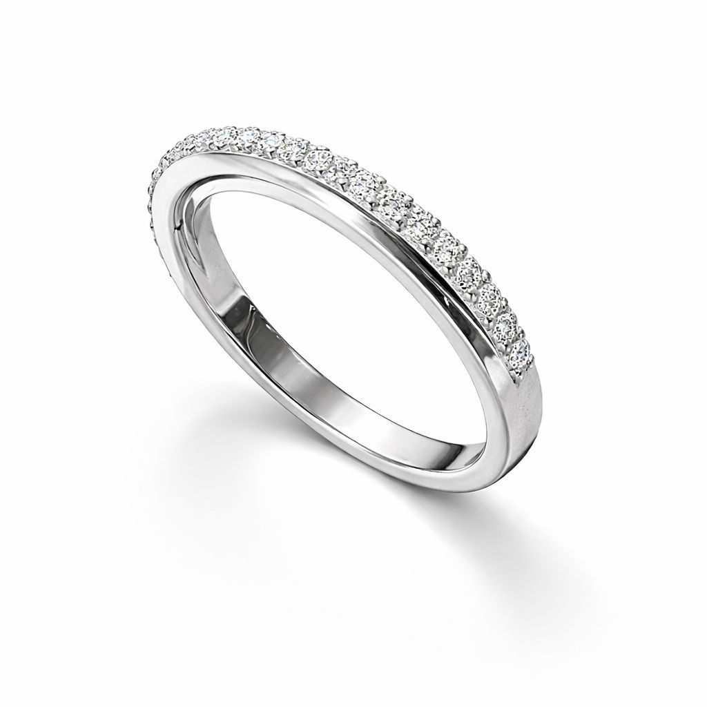 The Platinum Shine Wedding band 