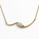 Marquise Curve Necklace 