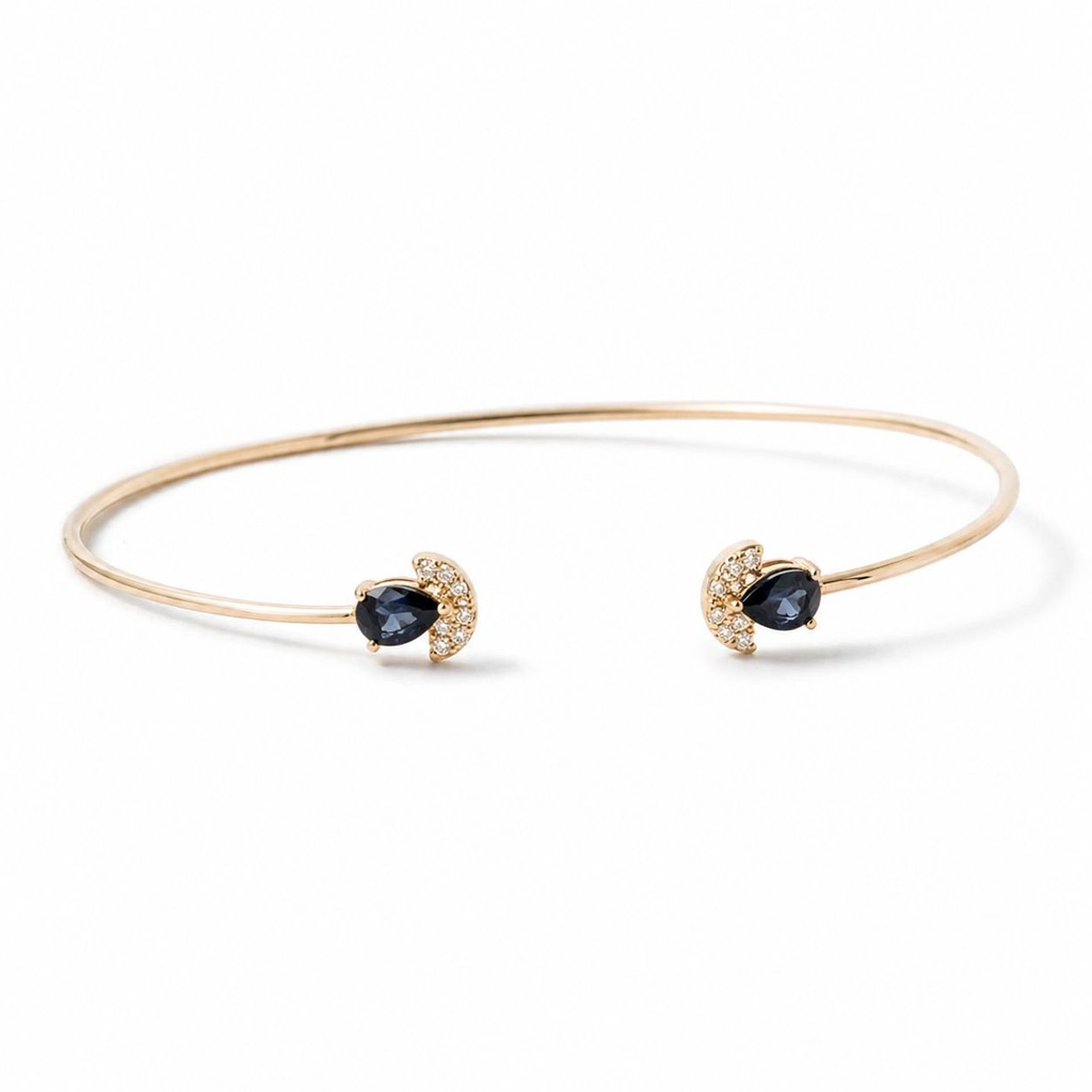 Sapphire Elegance Bangle