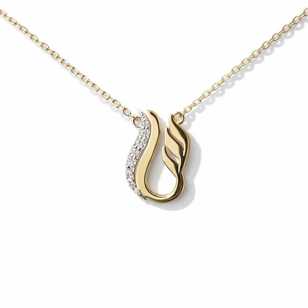 Lettering Necklace س ر