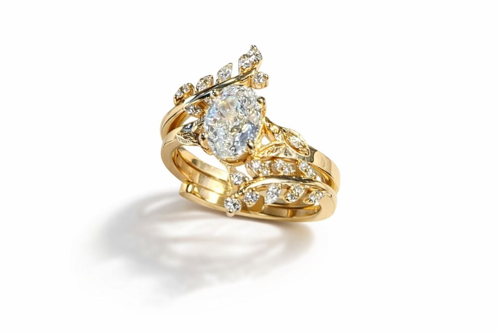 [ENG-ENR-01924] Lyrebird Ring Set