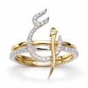 Personalized Lettering Ring ع أ