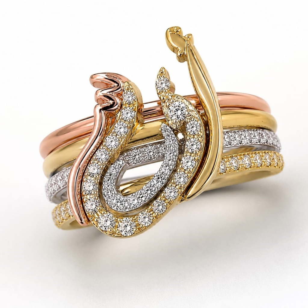 Personalized Lettering Ring أ ف ر س