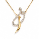 Lettering Necklace ف ر