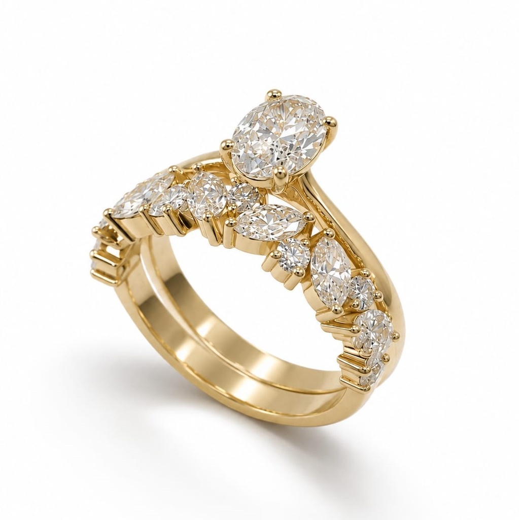 [ENG-RNG-DT11-02168] Crowned Pigeon Ring