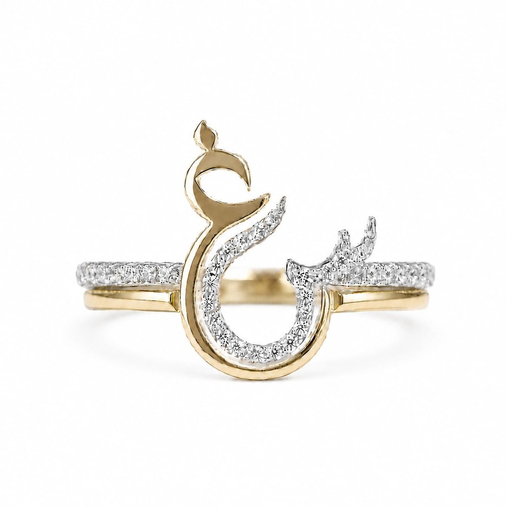 Personalized Lettering Ring س غ