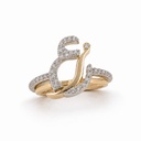 18k Lettering Ring ع ز