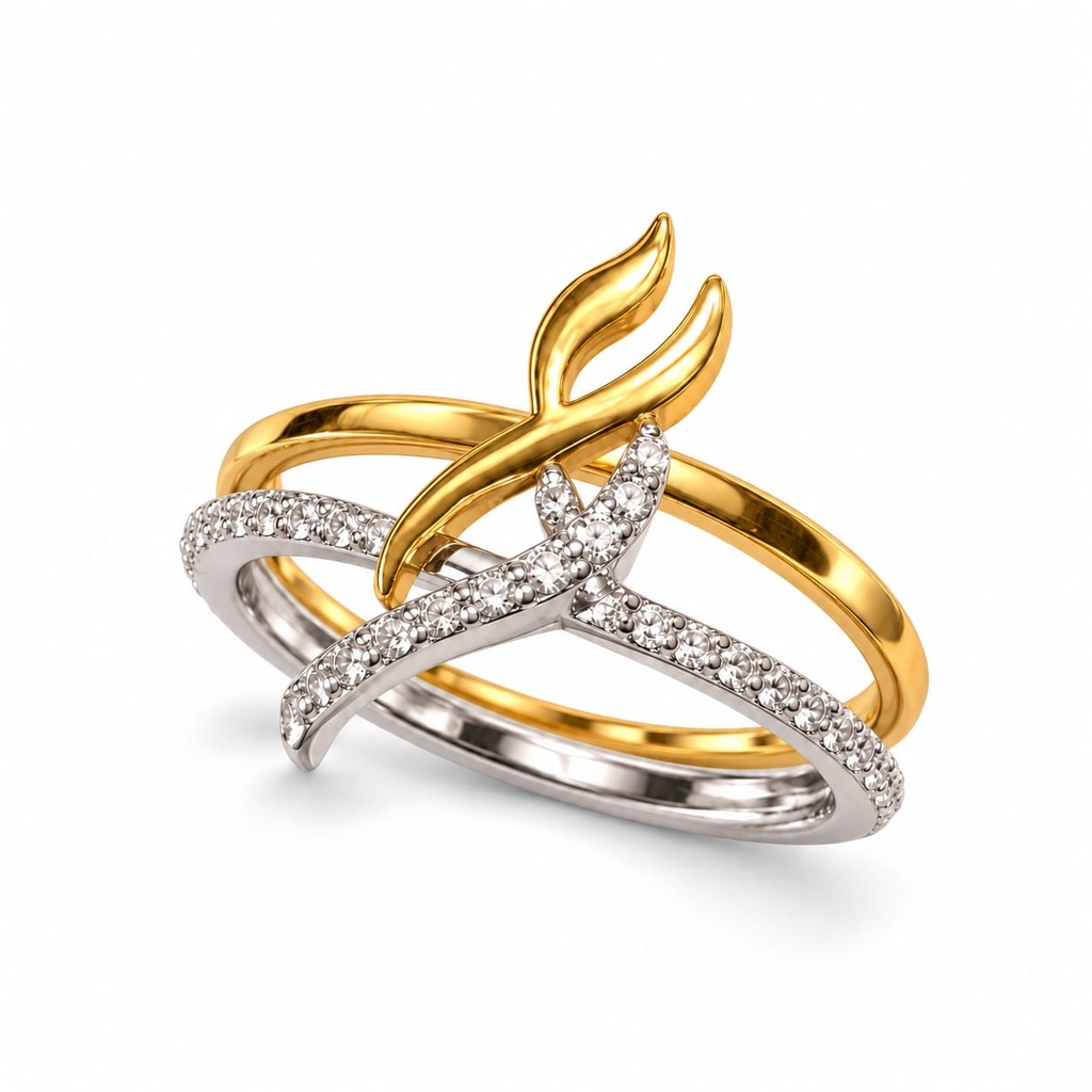 Personalized Lettering Ring ع ن