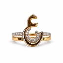 Personalized Lettering Ring ع ن