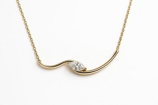 Marquise Curve Necklace 