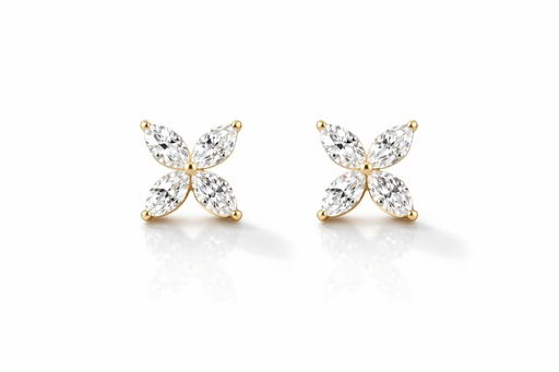 Floral Marquise earrings